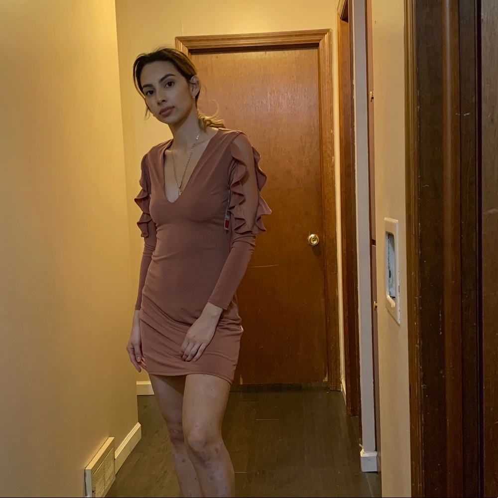 Burnt orange dress